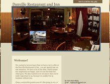 Tablet Screenshot of danvillerestaurantandinn.com